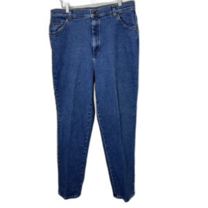 Men's Straight Leg Jeans Size 18 M Denim Riders Brand Medium Wash